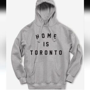 Women's Peace Collective Gray Hoodie 'Home is Toronto' Print Sm Great Condition